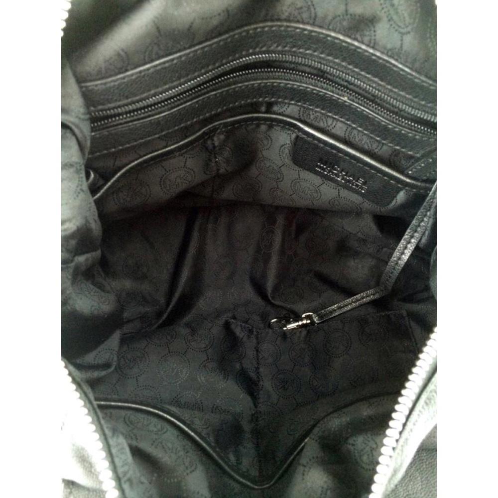 MICHAEL KORS Gibson Black Leather Satchel Bag