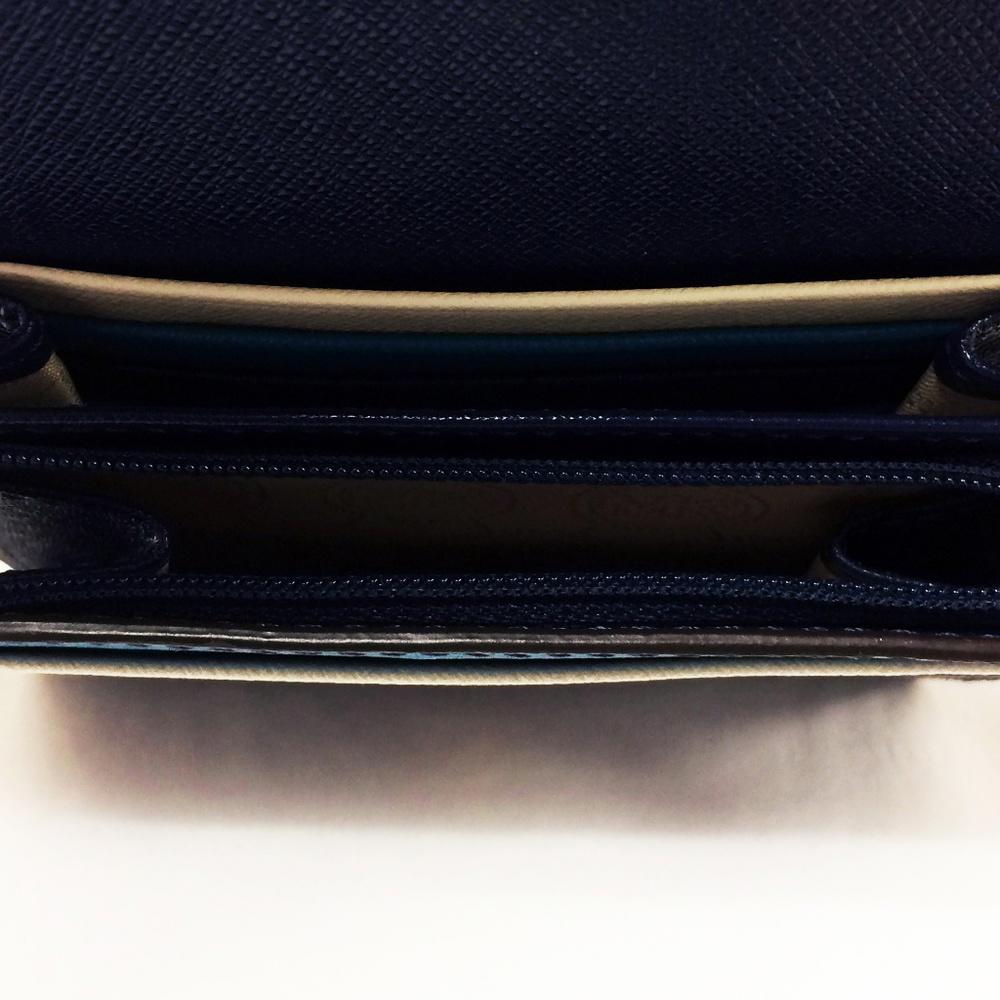 Michael by Michael Kors Color Block Navy Blue Wallet