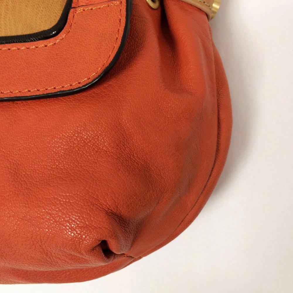 Treesje Jackson Tangerine leather Satchel Bag
