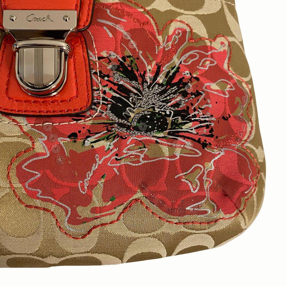 COACH 47075 Poppy Signature Floral Swing Pack