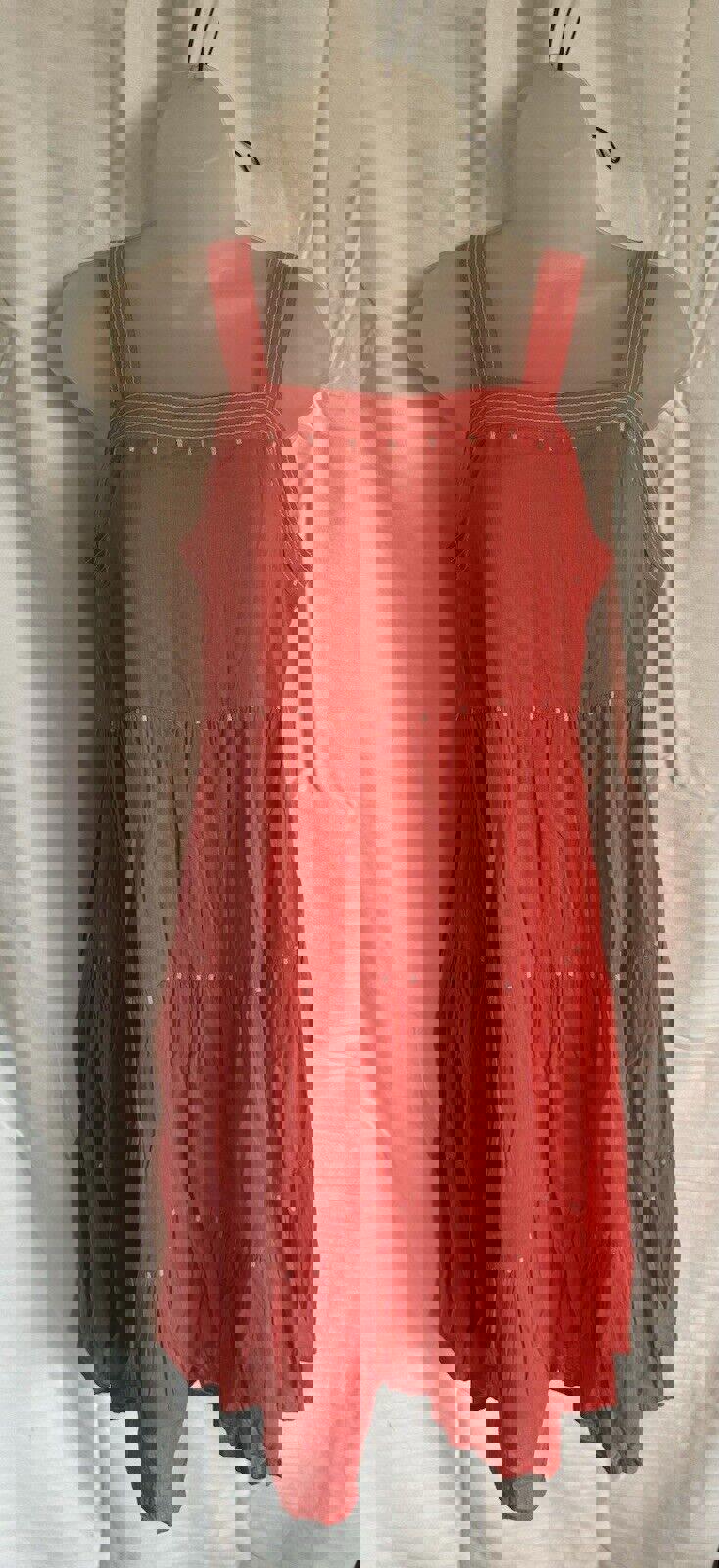 Old Navy Sleeveless Coral Summer Dress For Women Small Petite