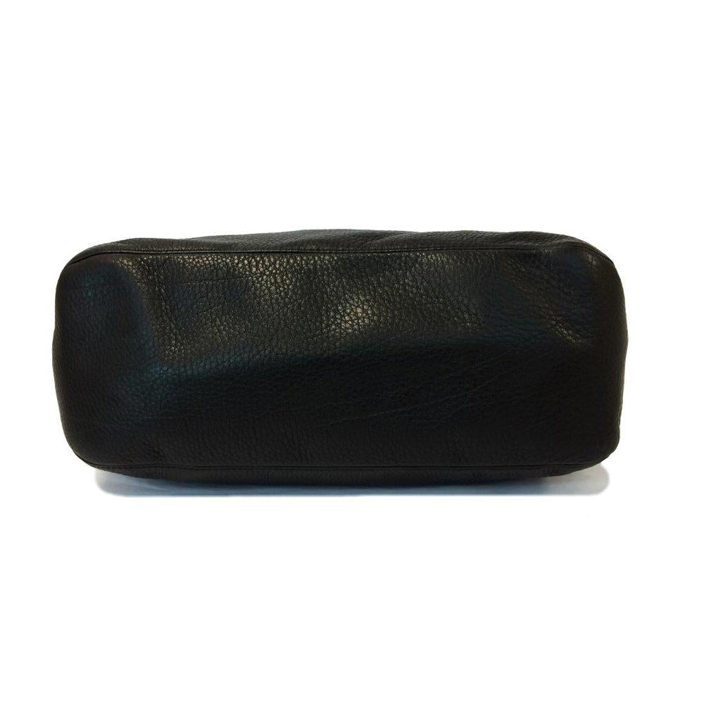 Michael Kors Scorpios Black Leather Shoulder Bag