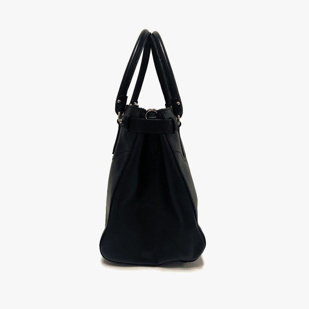 Salvatore Ferragamo Batik Saffiano Leather Satchel