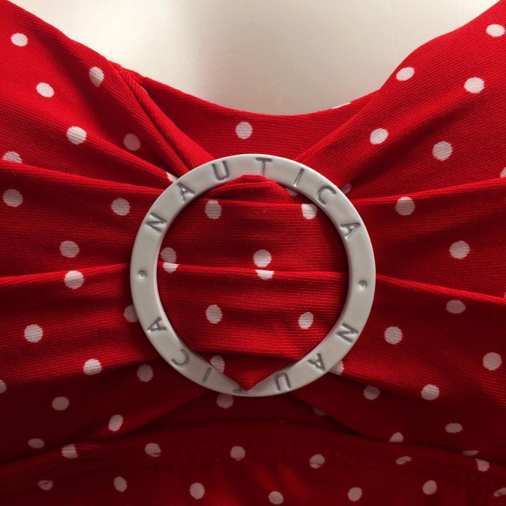Nautica Red Dress Swimsuit