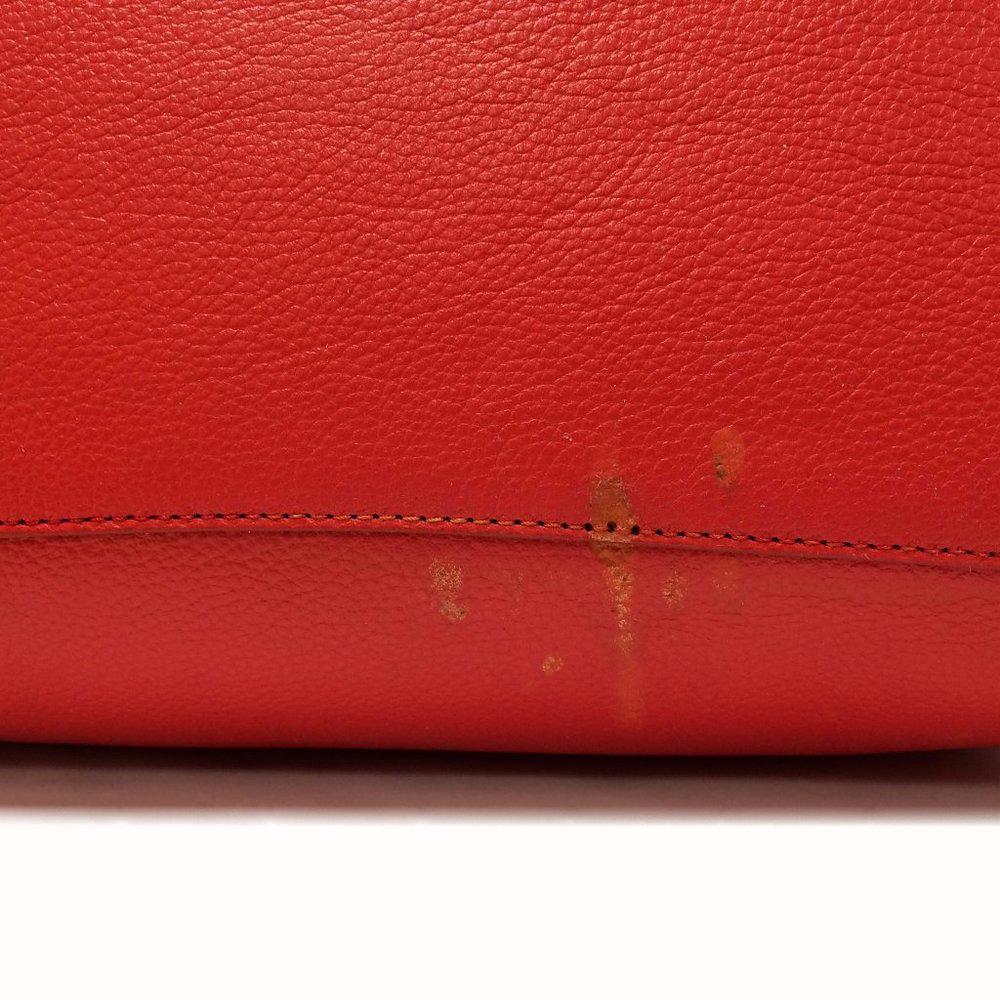 COACH 33547 Edie Pebbled Leather Coral Bag