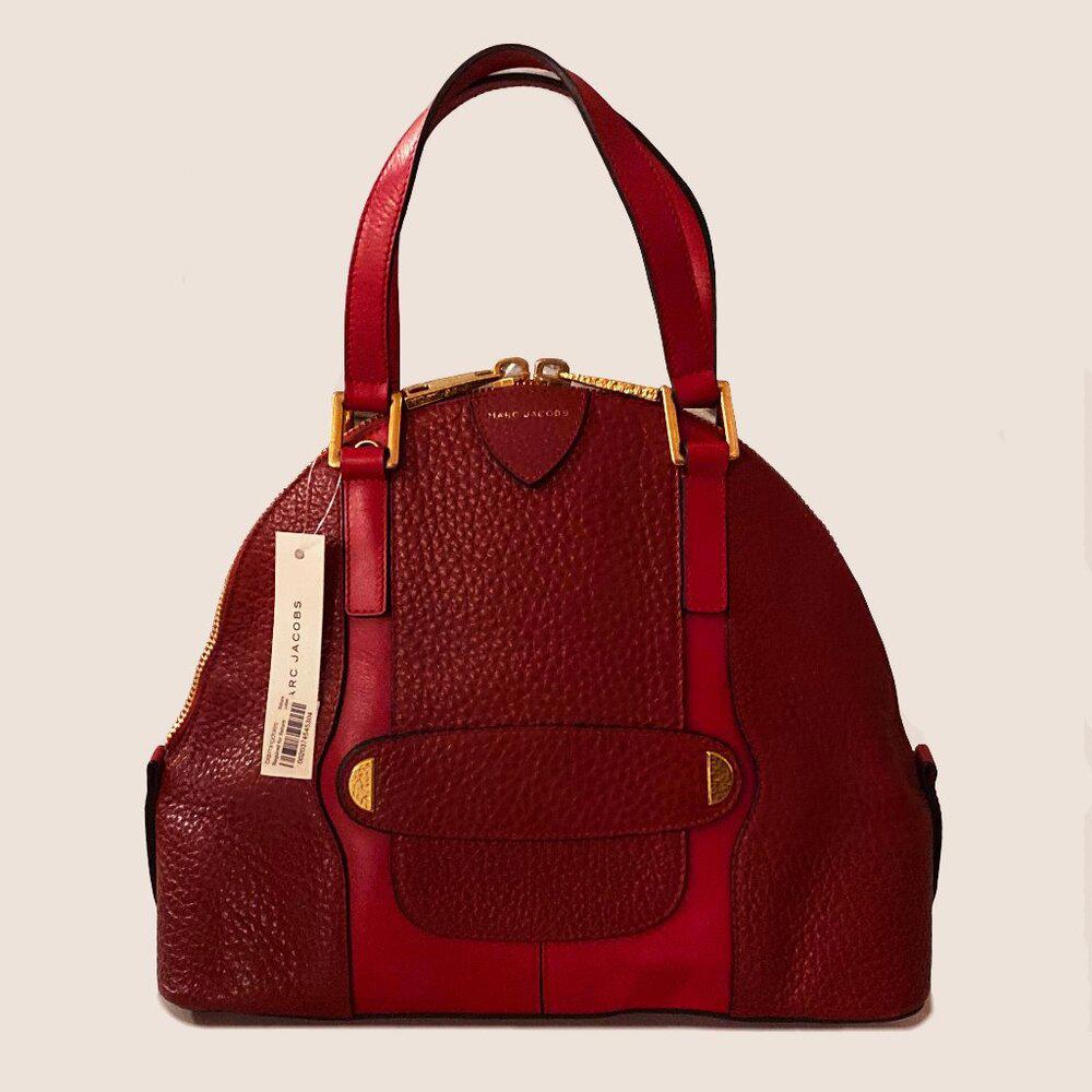 Marc Jacobs Red Leather Satchel Bag
