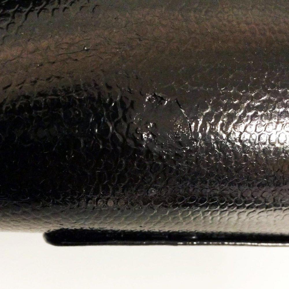La Regale Diamond Studded Dome Leather Clutch