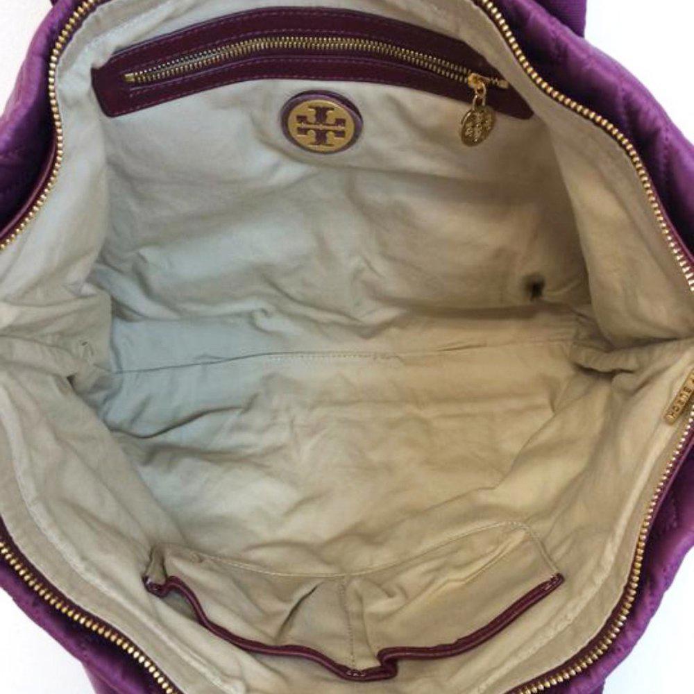 Tory Burch Ski Vintage Jayden Purple Tote