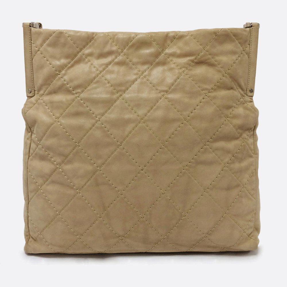 Chanel Shopping Tote Light Beige Leather Tote