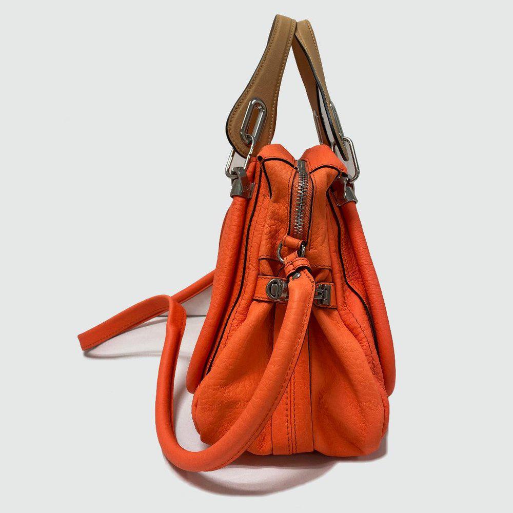 Chloe Paraty Orange Fizz Leather Satchel Bag