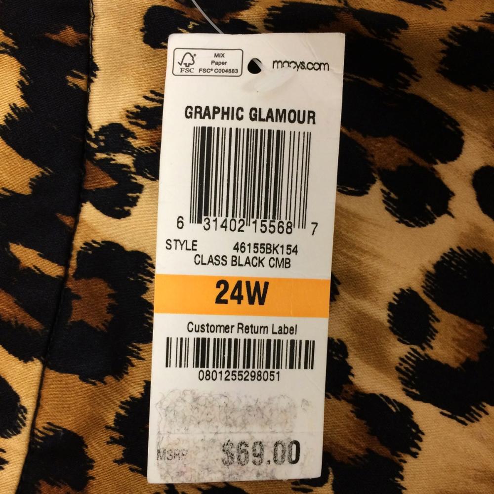 Charter Club Graphic Glamour Cheetah Shirt