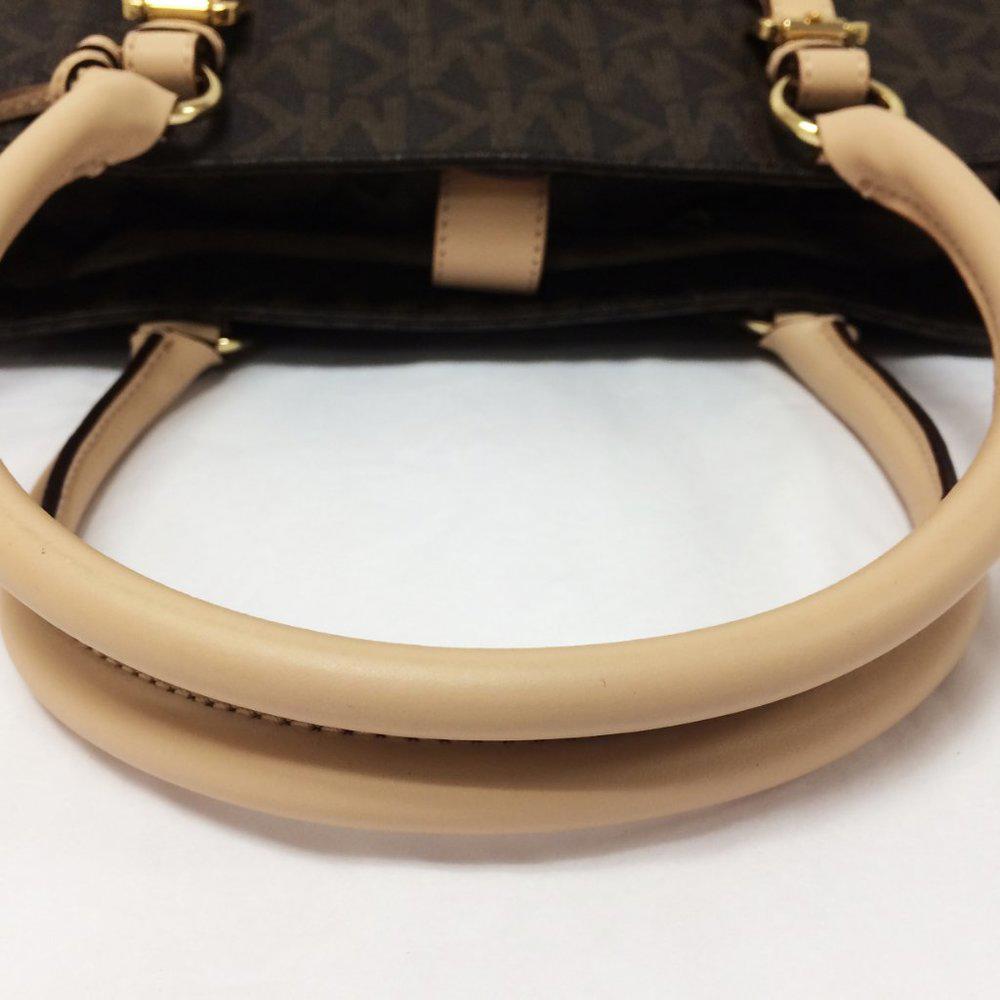 Michael by Michael Kors Monogram Brown Work Tote