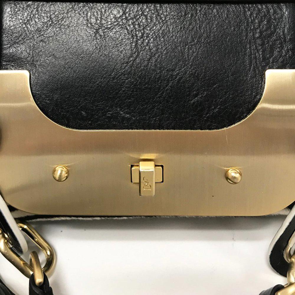 DVF Harper Bon Bon Zebra Print Bag