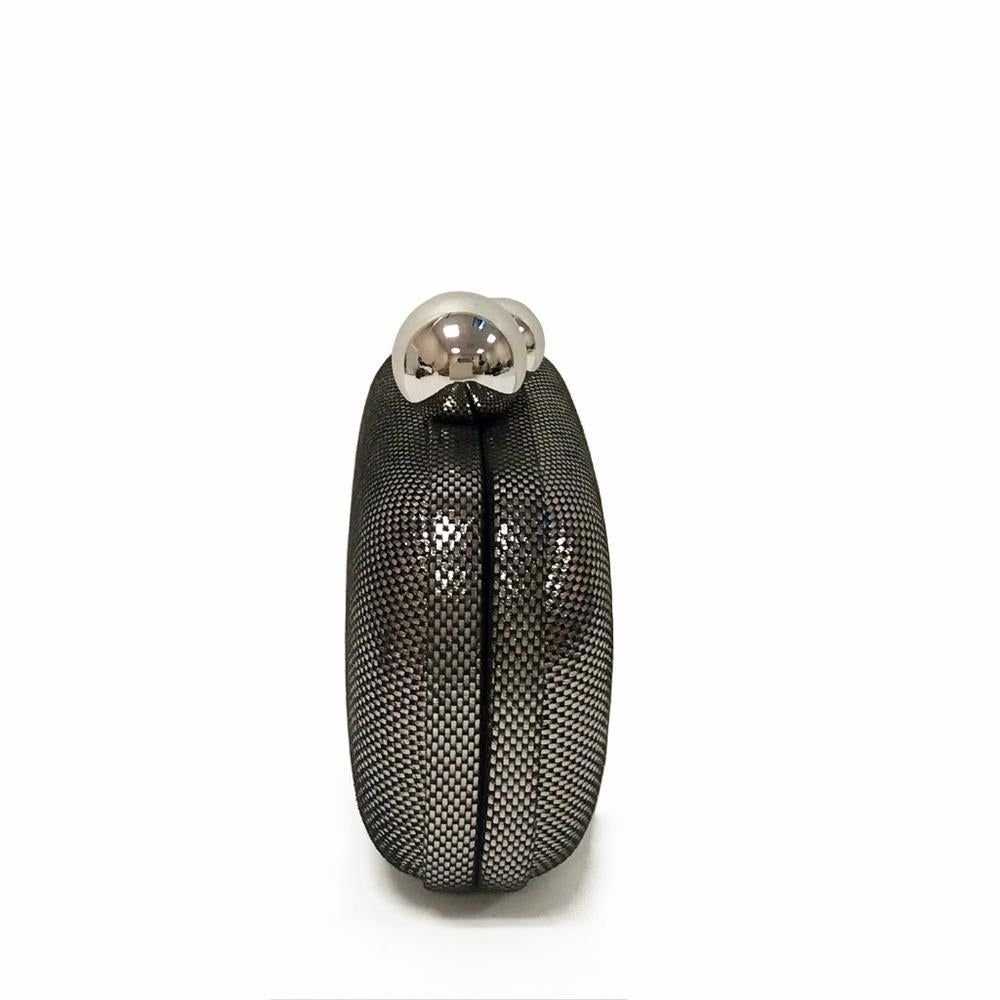 DVF Minaudiere Sphere Metallic Clutch