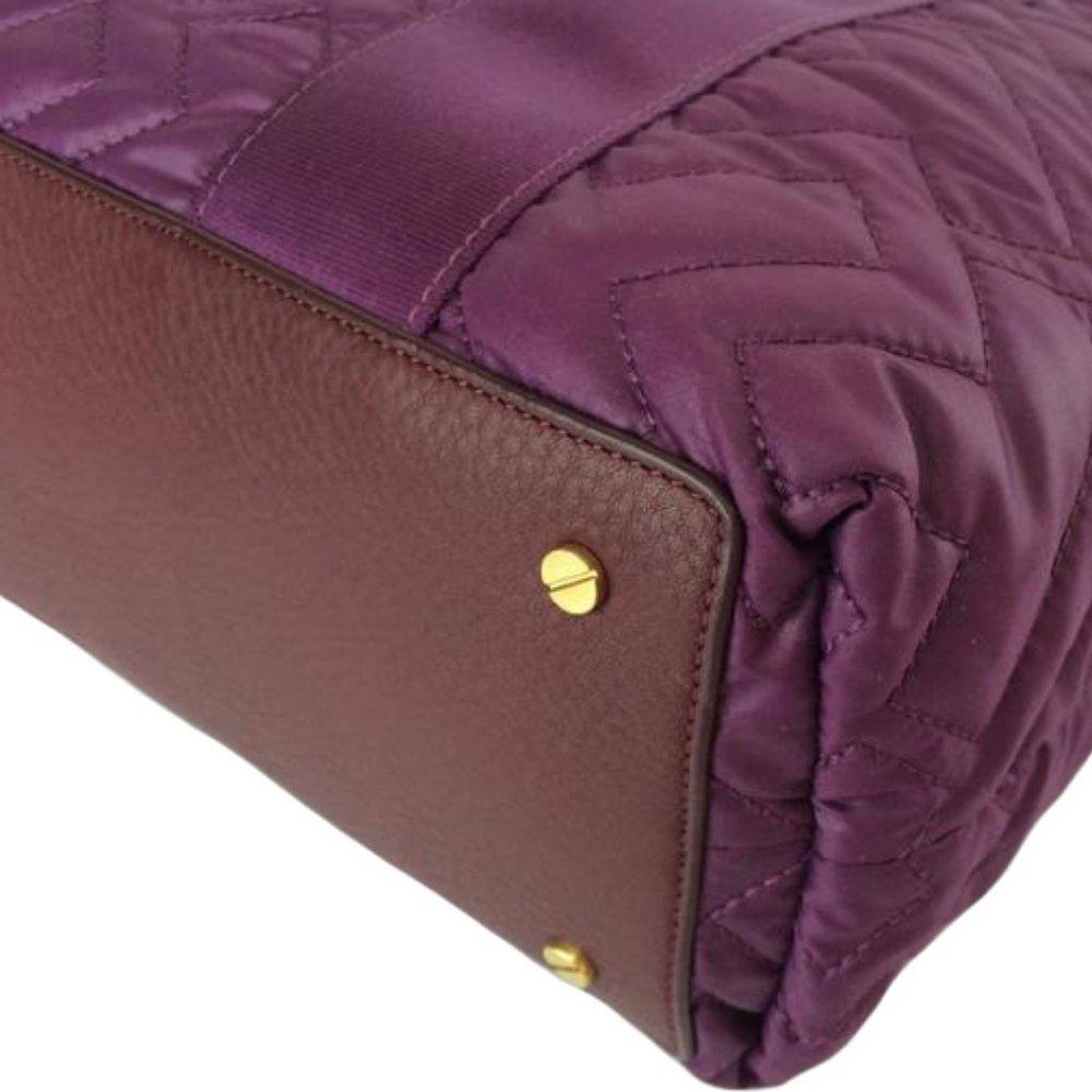 Tory Burch Ski Vintage Jayden Purple Tote