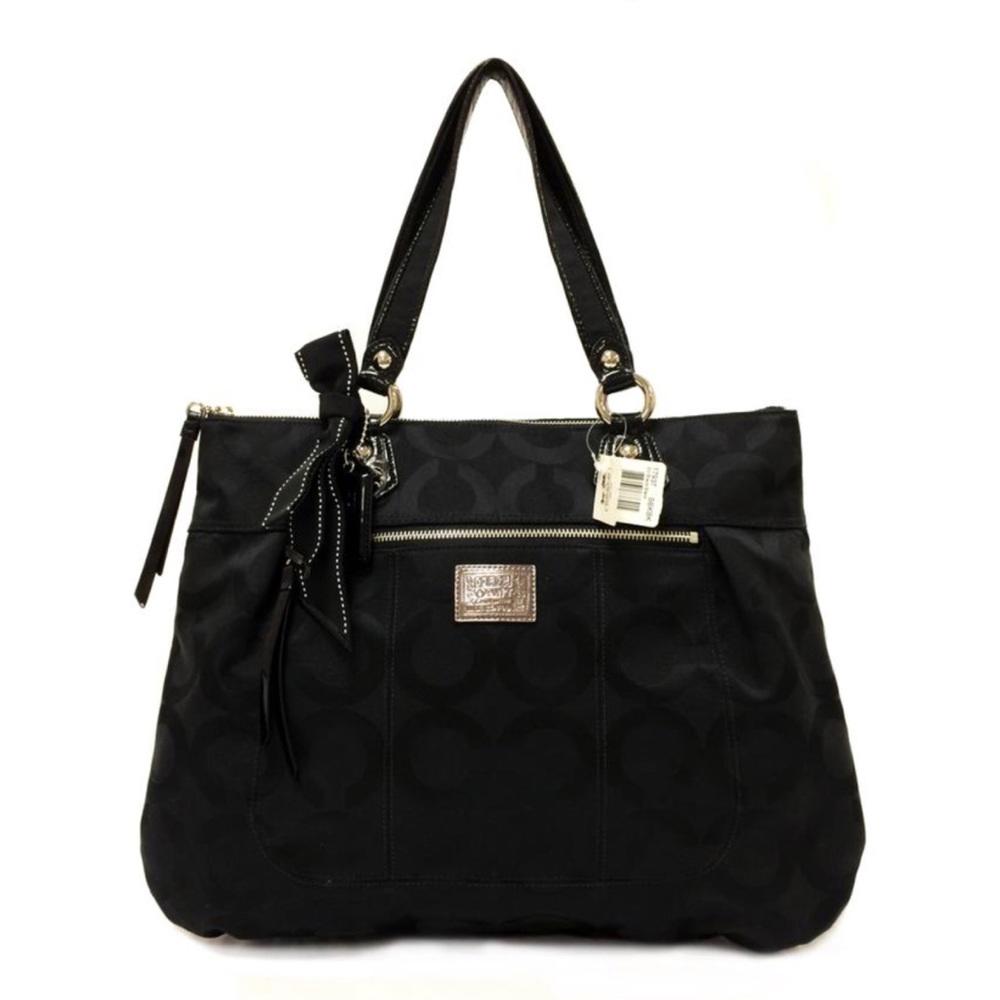 Coach 17937 Pop Art Glam Satchel Black Bag