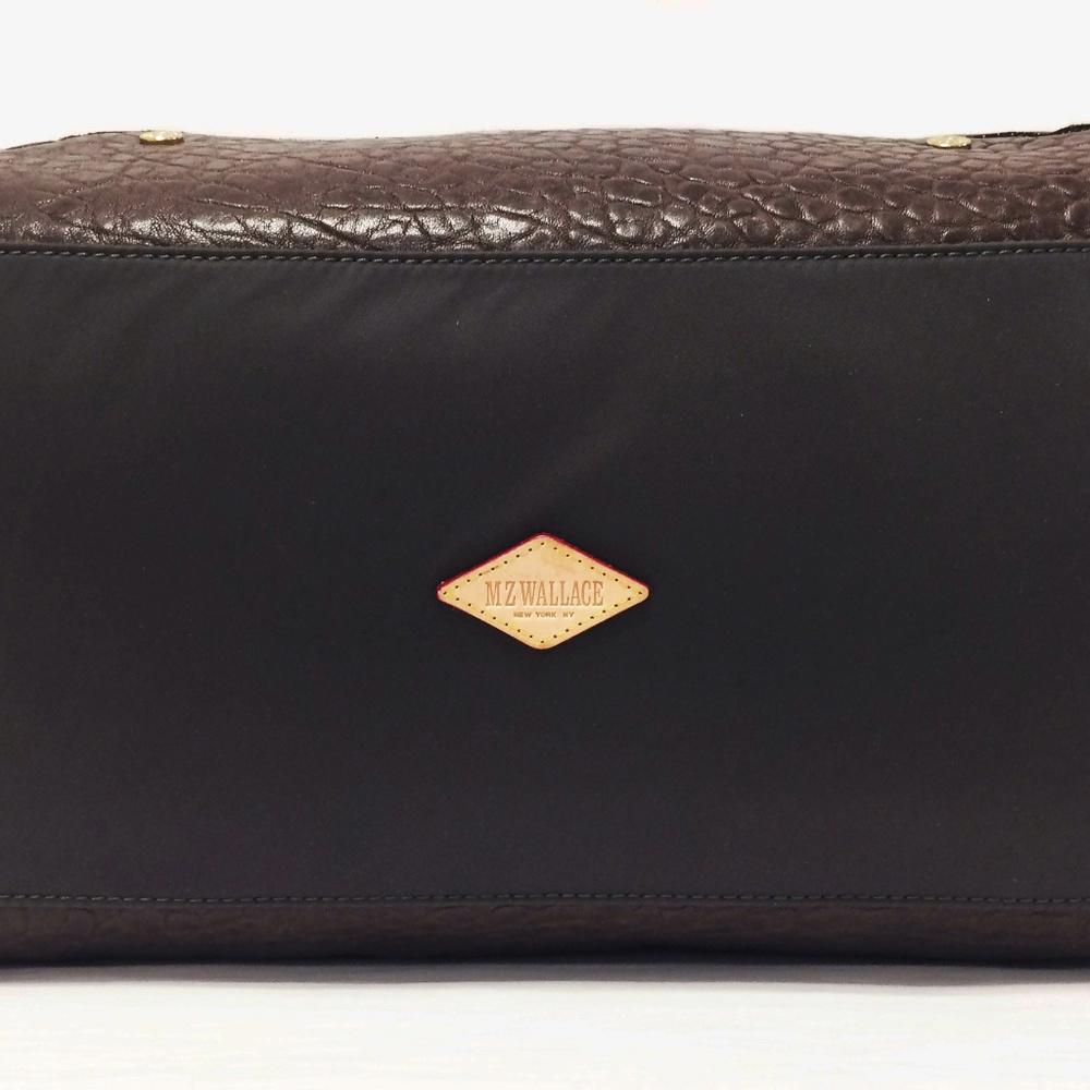 MZ Wallace Jesse Bedford Brown Nylon Satchel