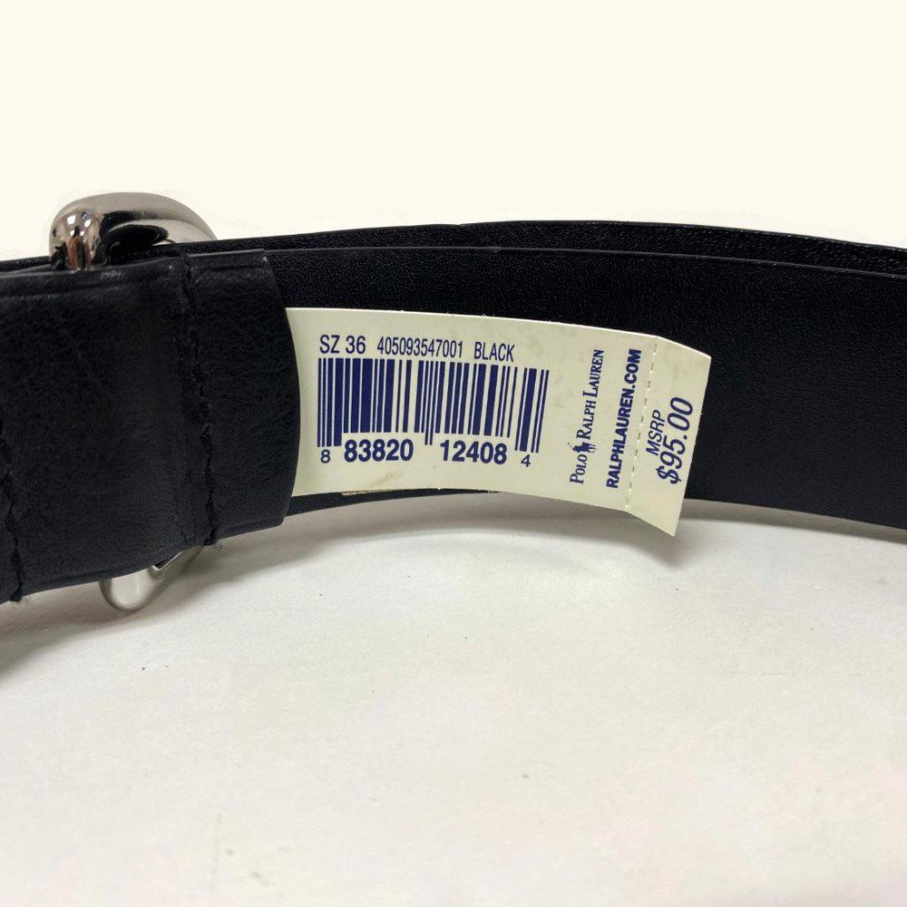 Polo by Ralph Lauren Black Leather Belt