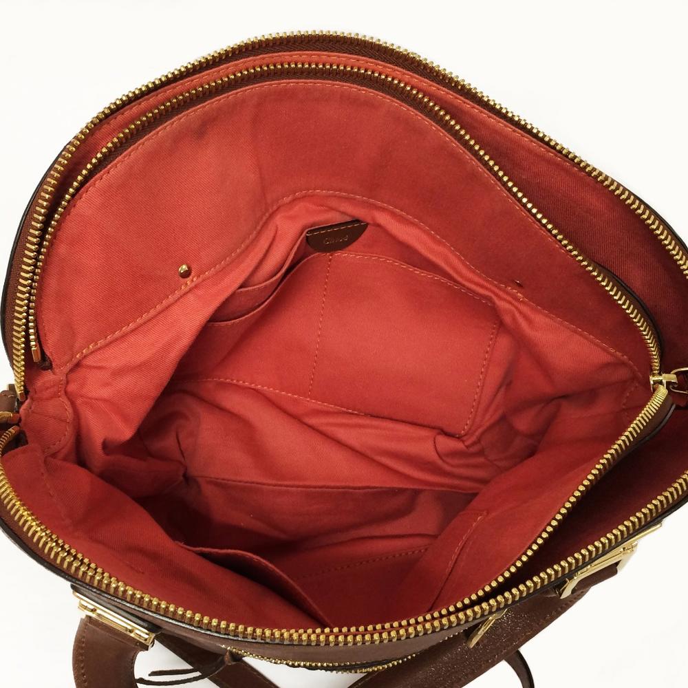 CHLOE` Angie Medium Brown Leather Shoulder Bag