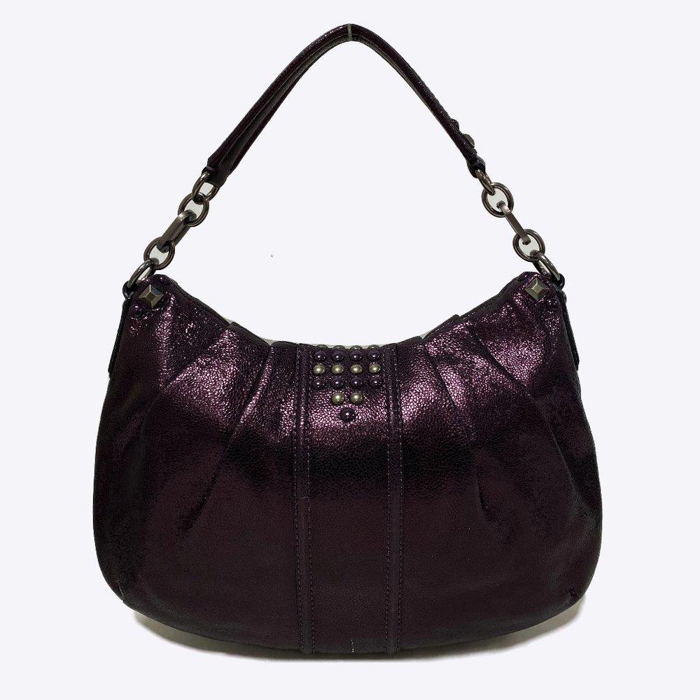 COACH 15358 Kristin Studded Metallic Hobo