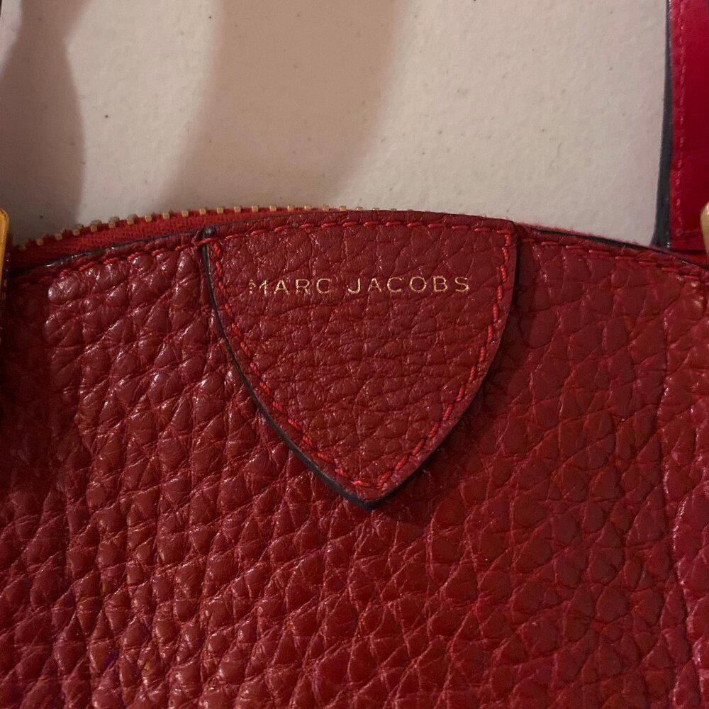 Marc Jacobs Red Leather Satchel Bag
