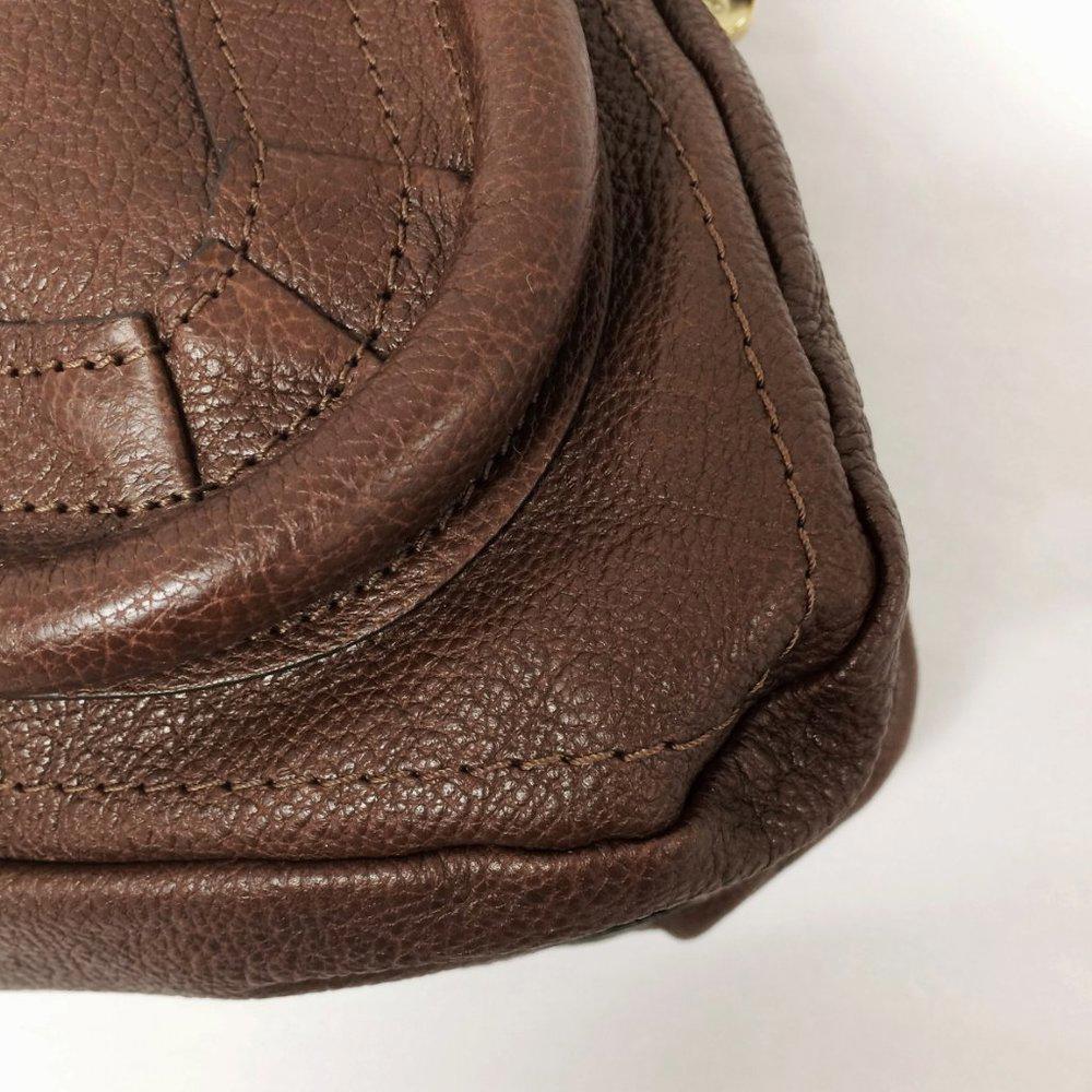 Chloe` Paraty Brown Leather Shopper Bag