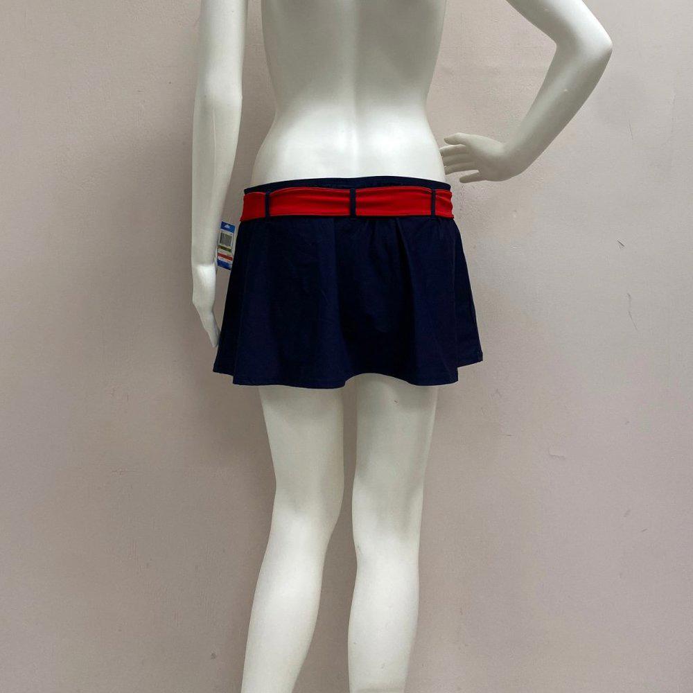 Nautica Navy & Red Swim Skort