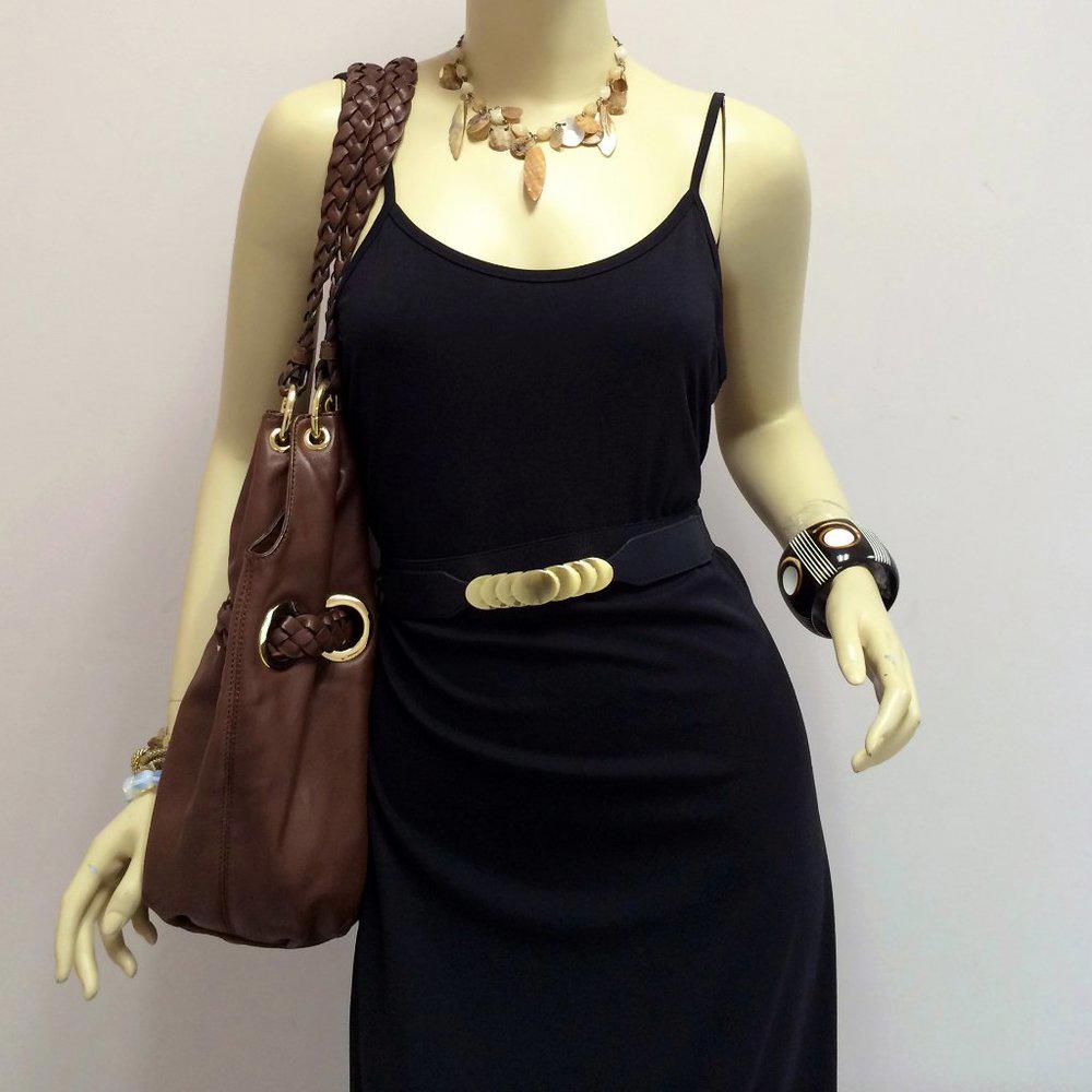 Michael by Michael Kors Braided Walnut Tote Bag