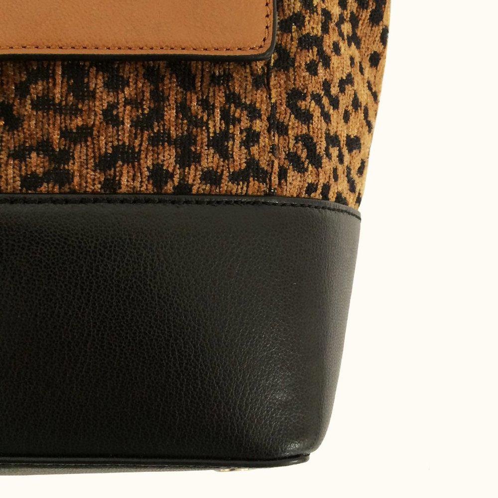 DVF 440 Leopard Top Handle Satchel