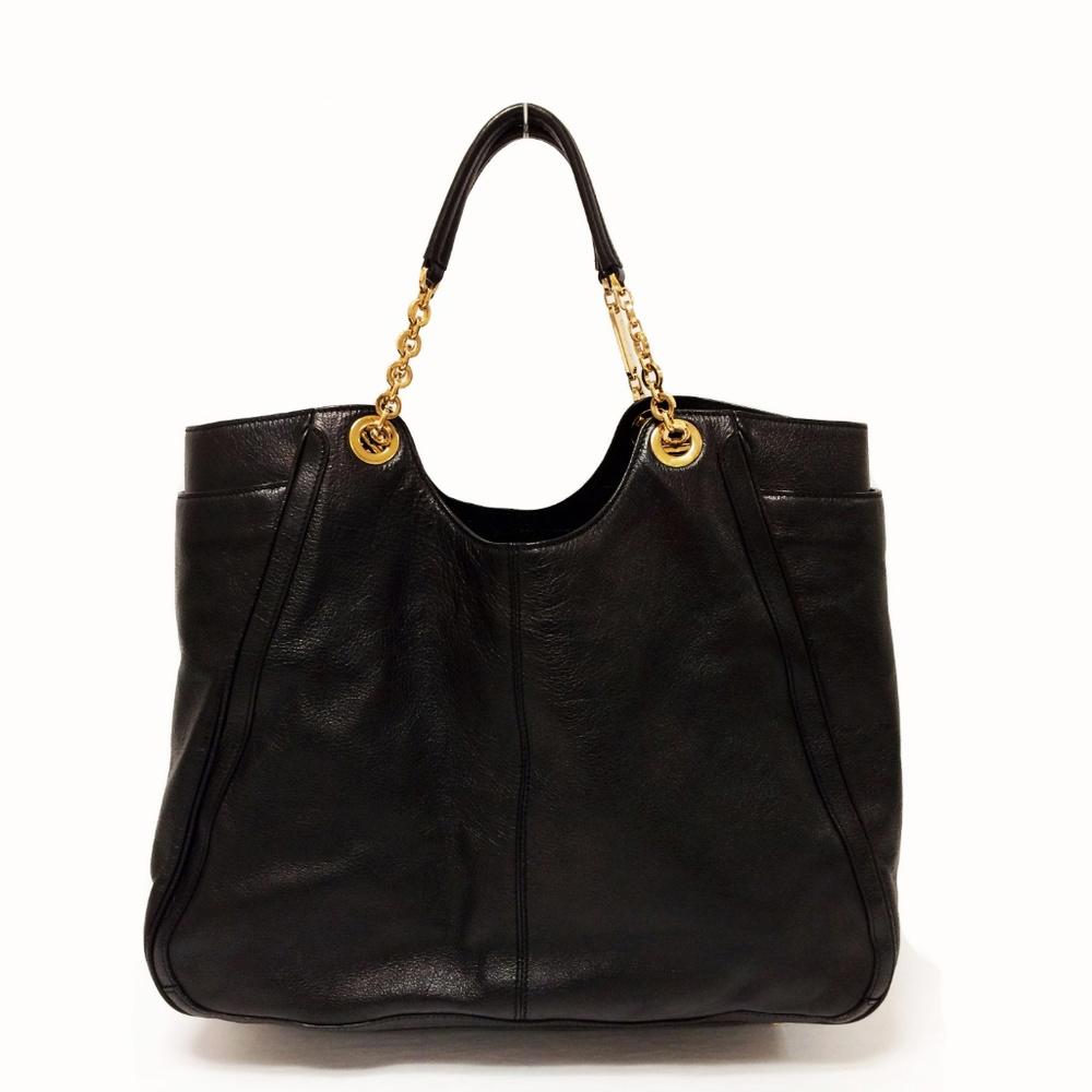 Salvatore Ferragamo Betulla Black Leather Tote Bag