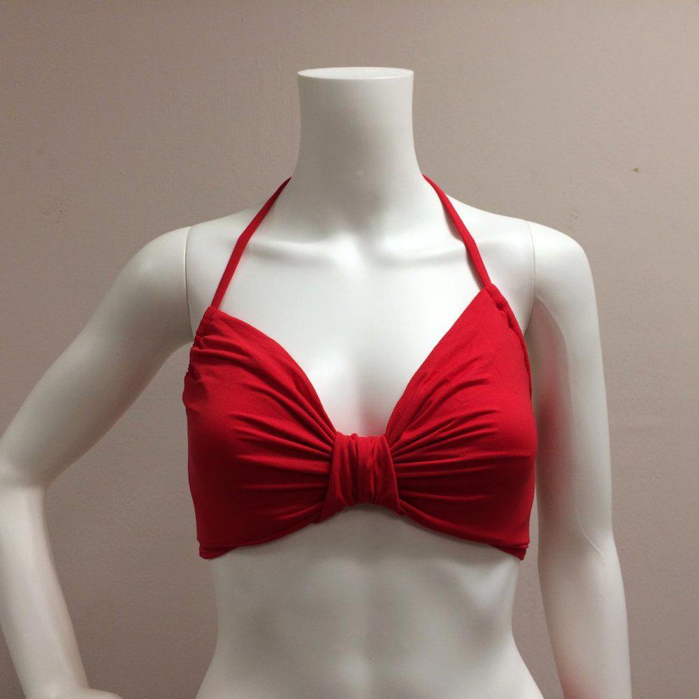 Carmen Marc Valvo Poppy Red Swimsuit