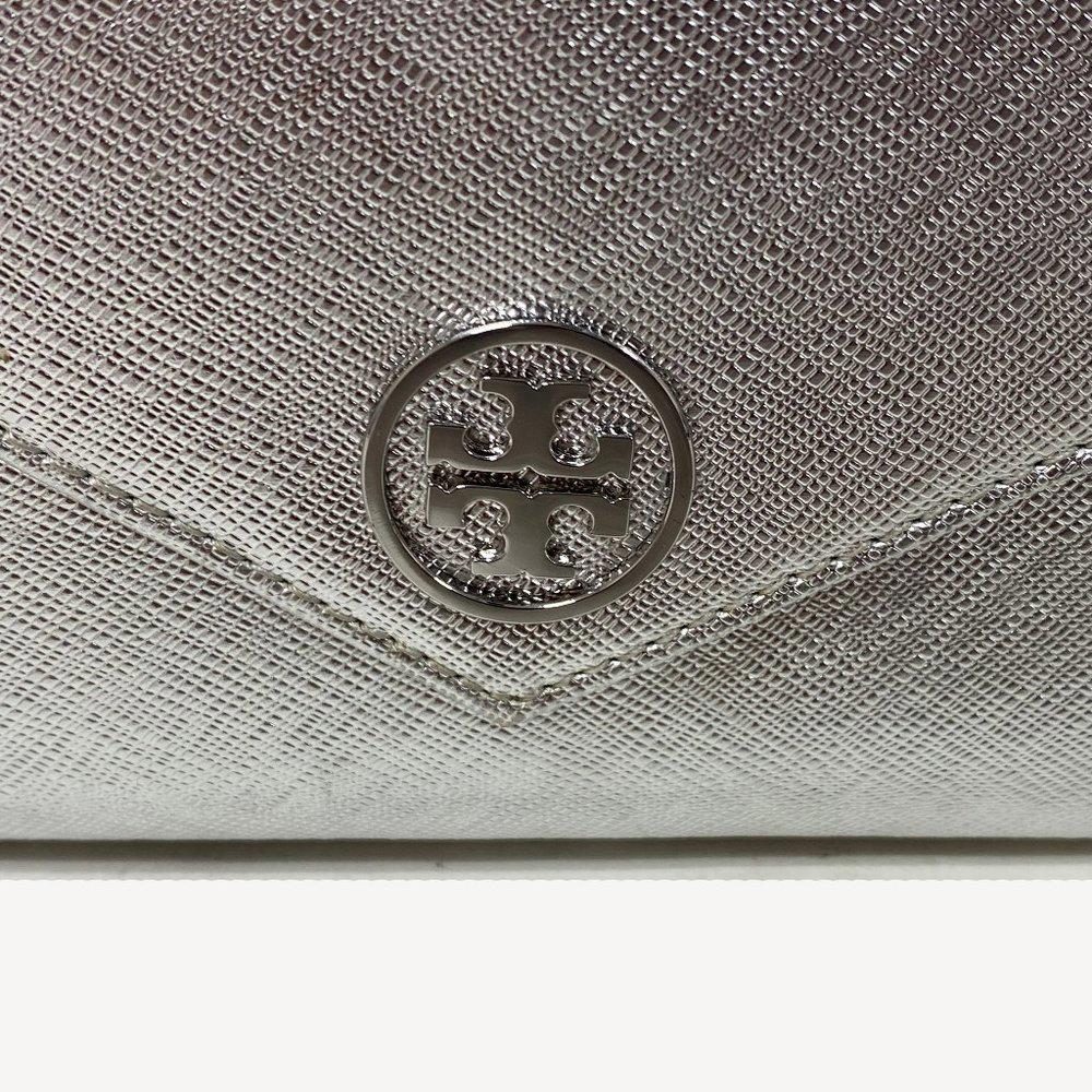 Tory Burch Silver Wristlet