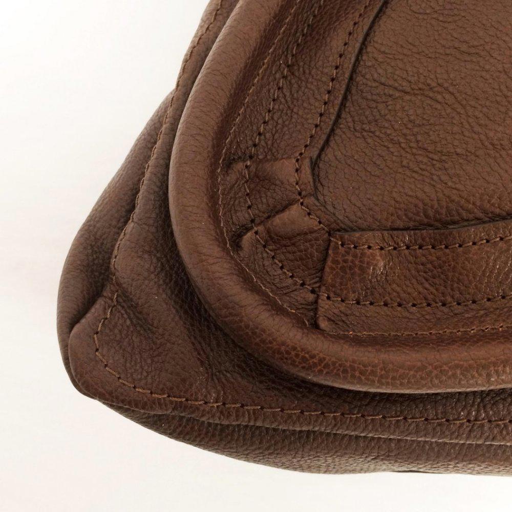 Chloe` Paraty Brown Leather Shopper Bag