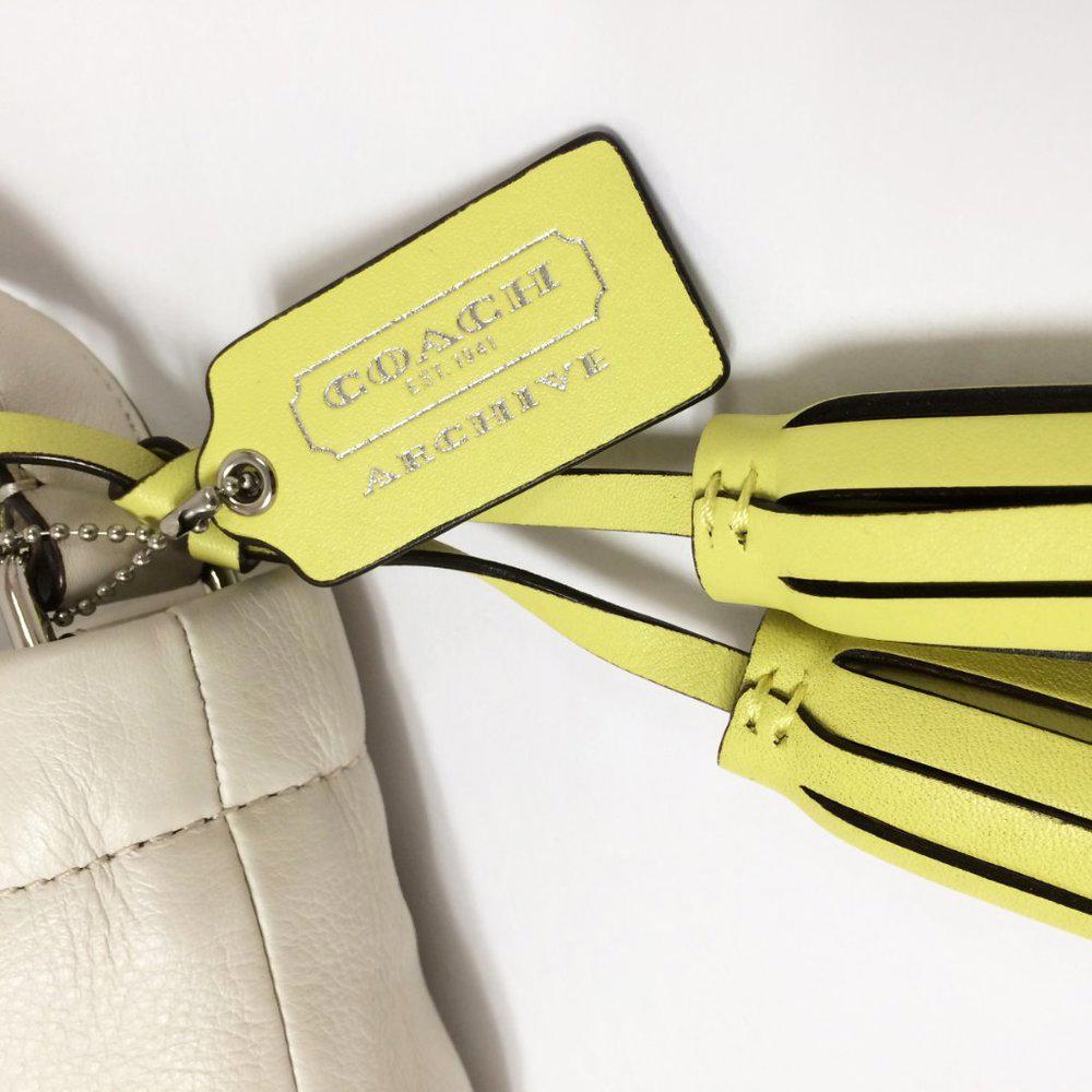 COACH 22407 Legacy Archival White Bucket Bag