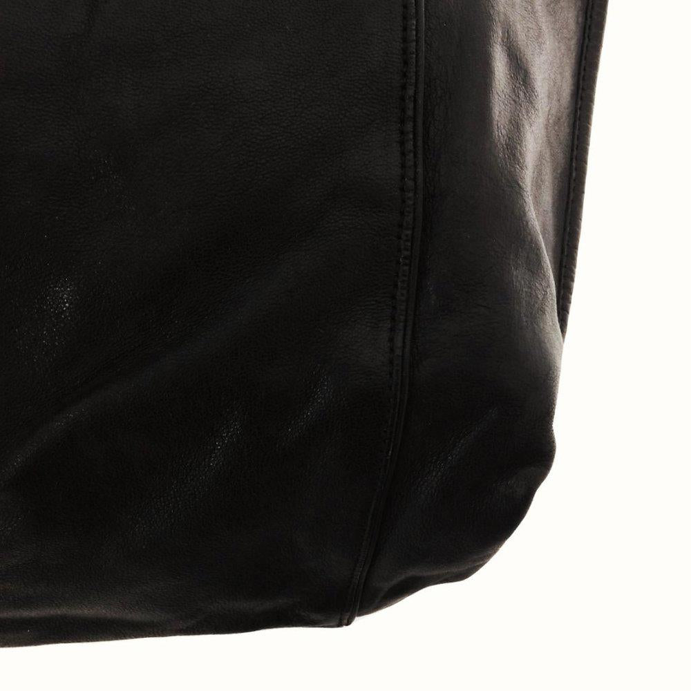 Chloe Amy Pleated Black Leather Tote