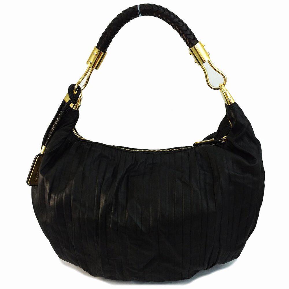 Michael Kors Skorpios Crescent Pleated Shoulder Bag