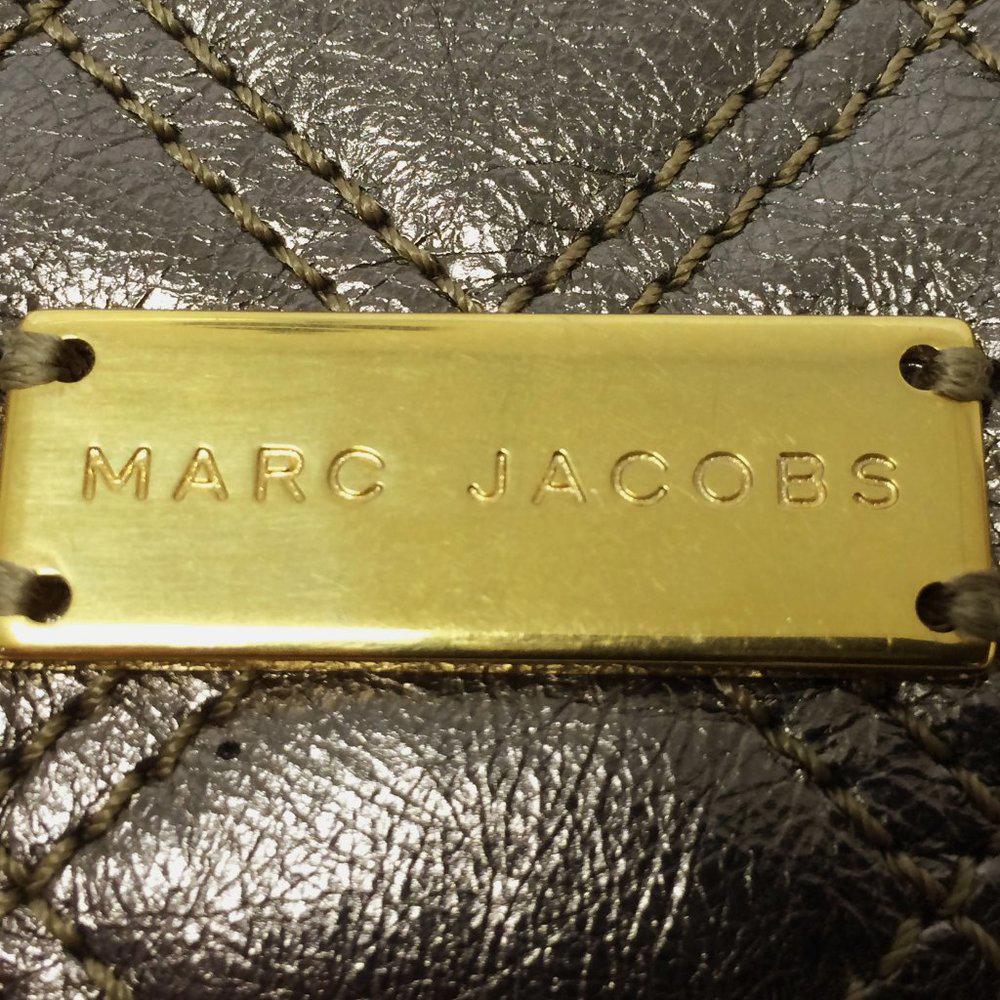Marc Jacobs Quilted Leather Pewter Wallet