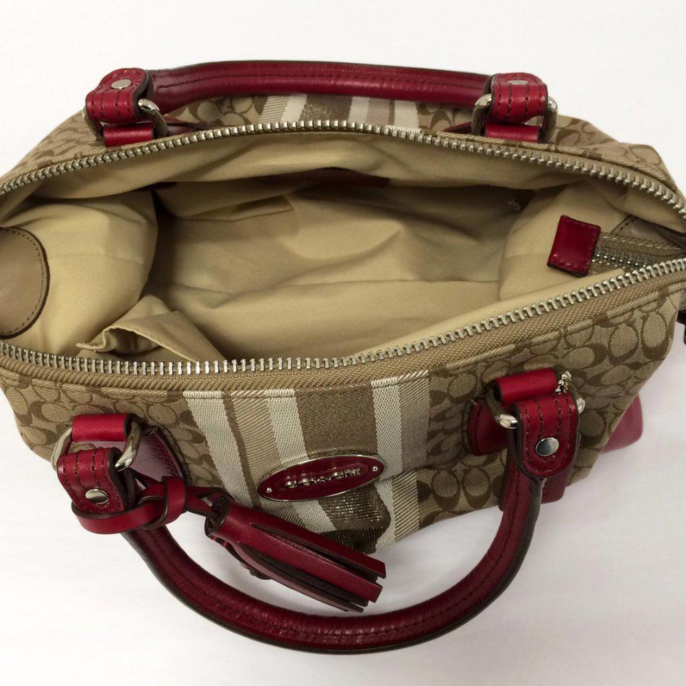COACH 21154 Red Legacy Molly Satchel