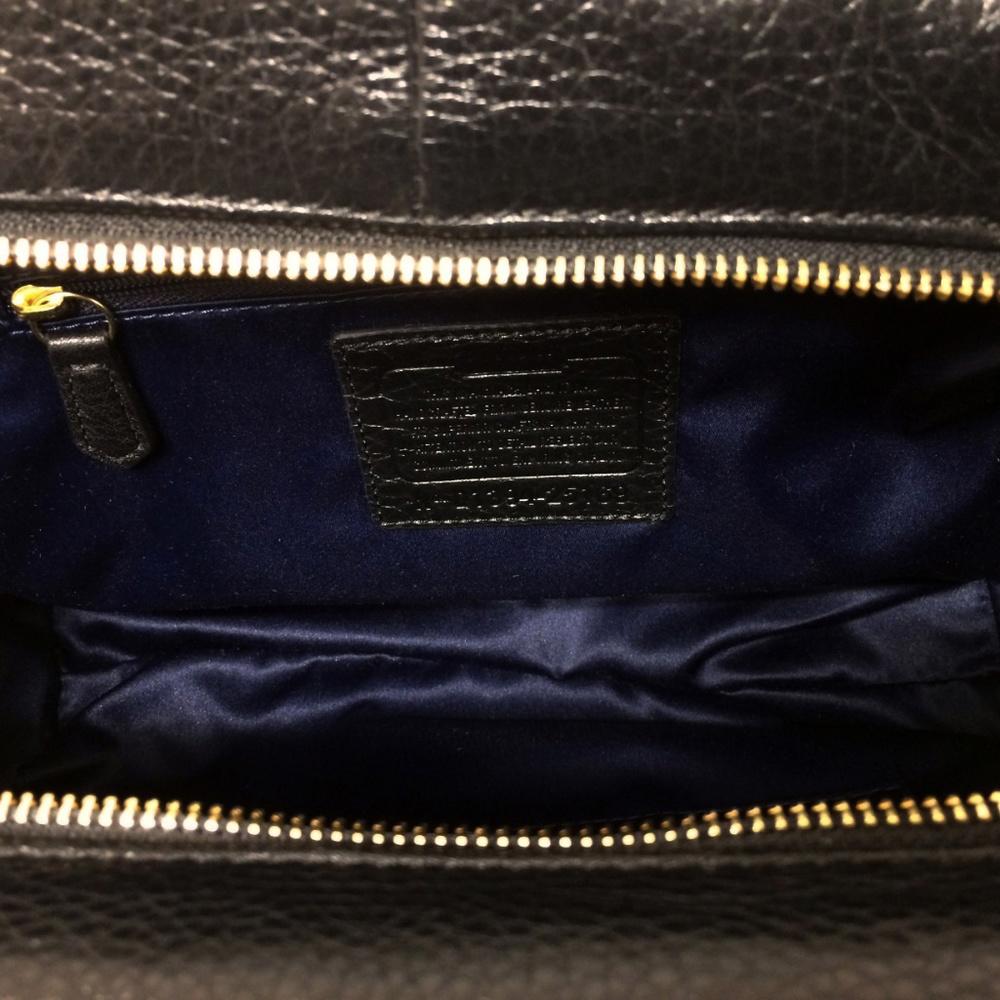 COACH 25169 Madison Black Leather Shoulder Bag