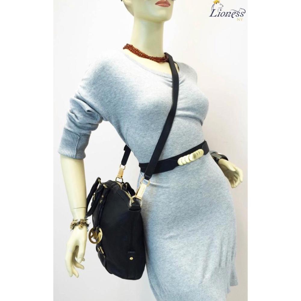 MICHAEL KORS Bedford Bowling Leather Satchel Bag