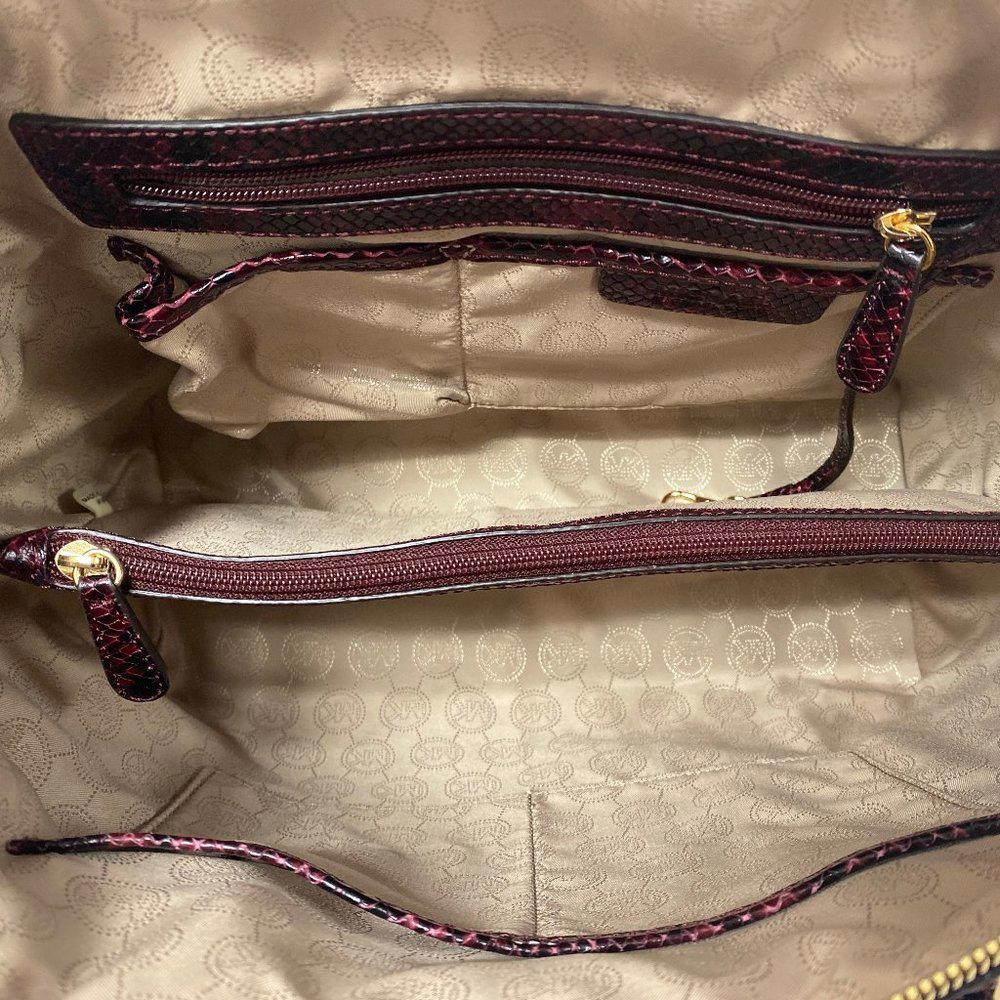 Michael by Michael kors Riley Merlot Satchel Bag