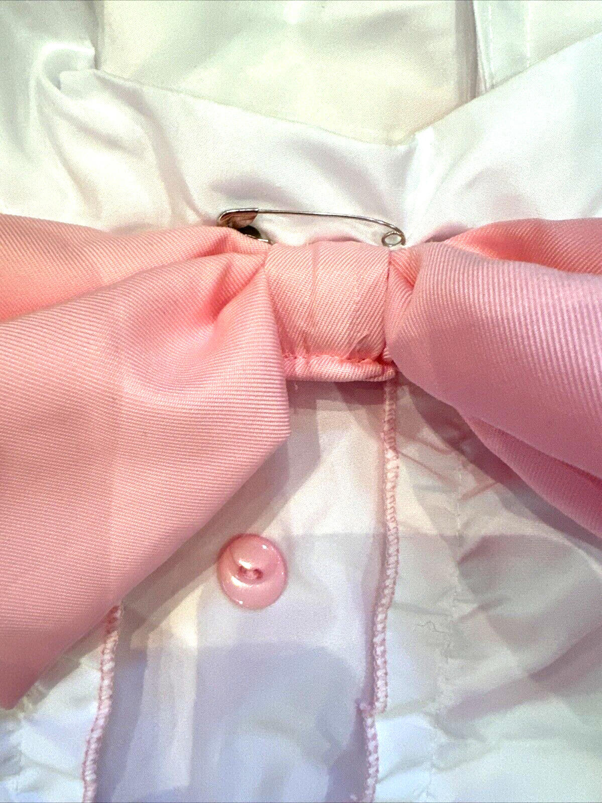 Pink Cute Coquette Dress Maid Medium Teens Puff Sleeve Lolita Size M