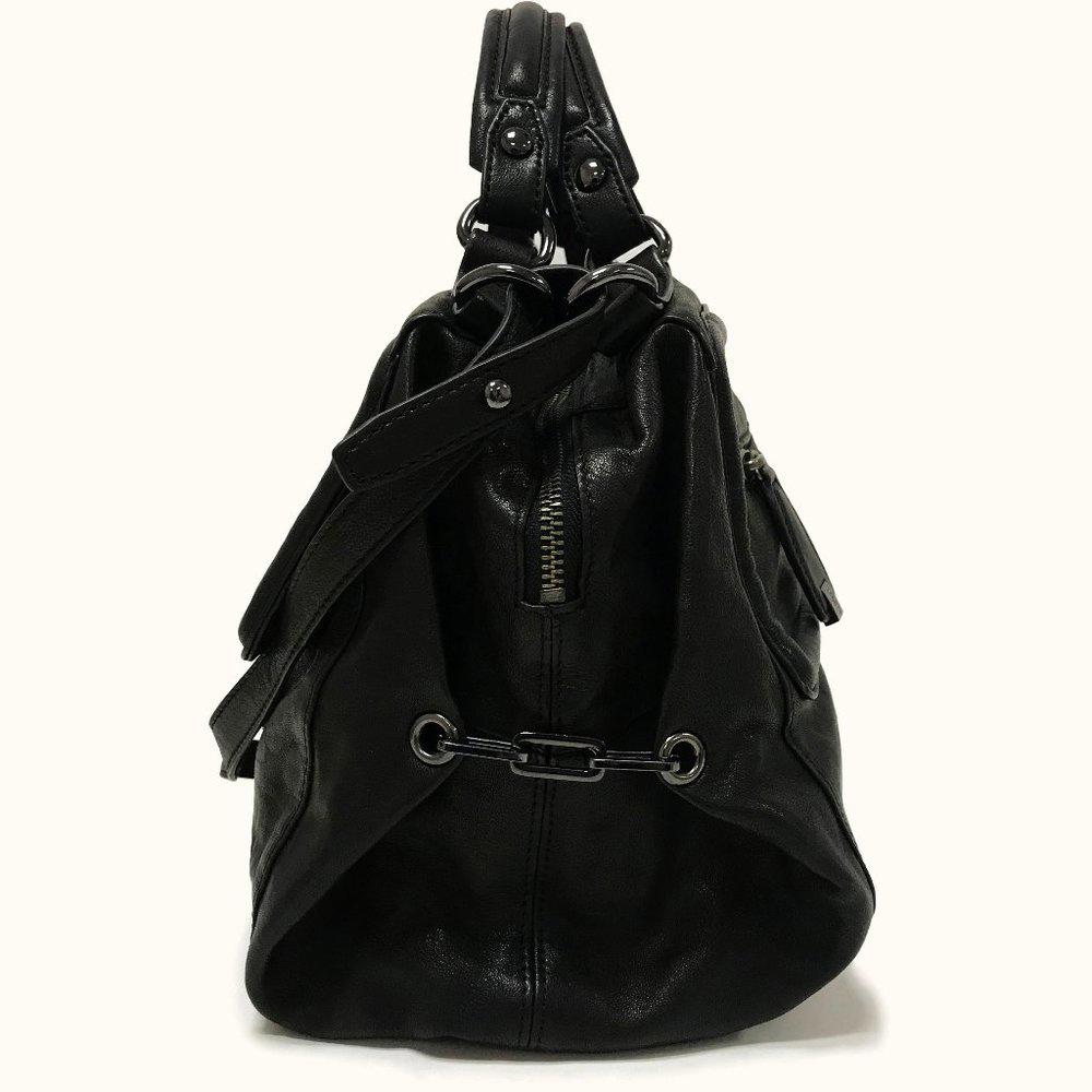 KOOBA Grove Black Leather Satchel