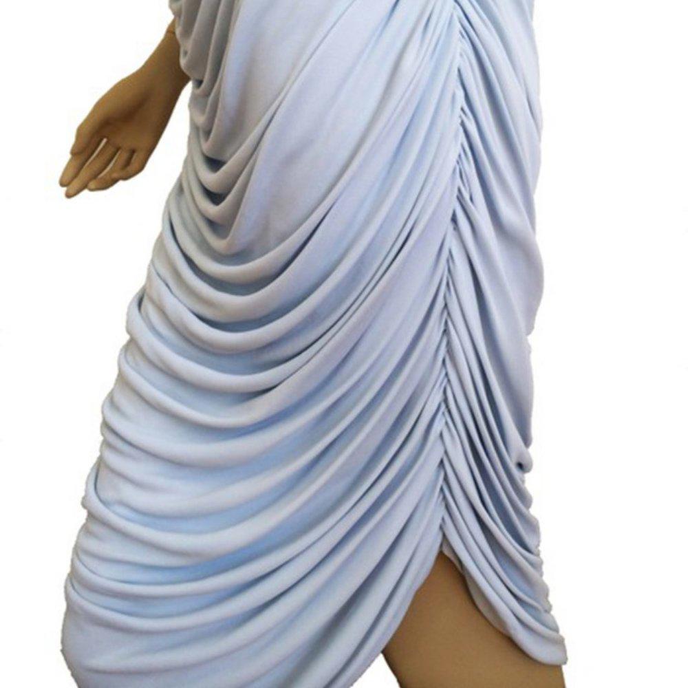 Michael Kors Light Blue Asymmetrical Dress