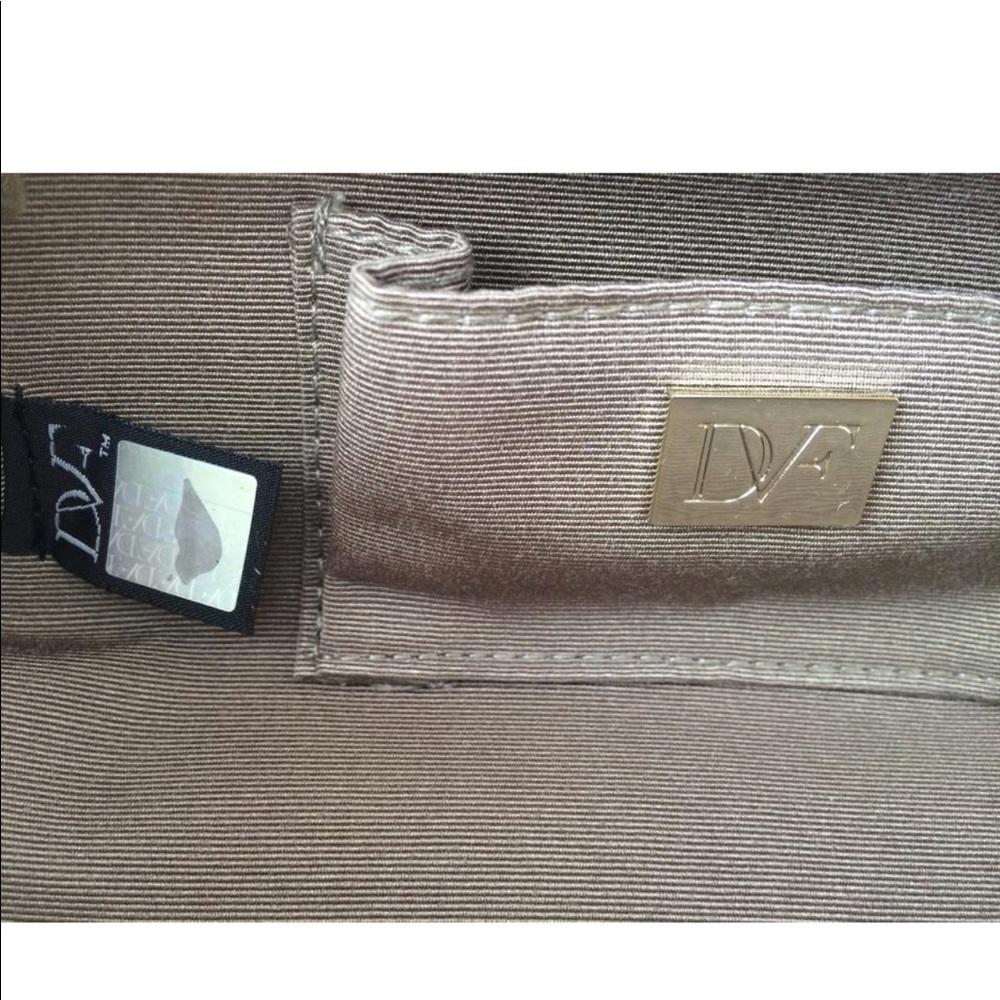 DVF Sutra Embossed Black Clutch
