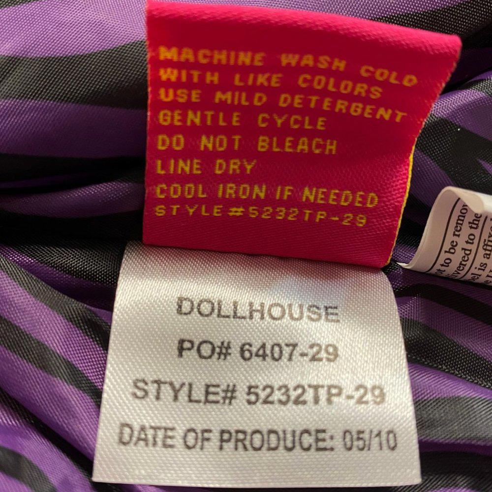 Dollhouse Purple Puffer Coat