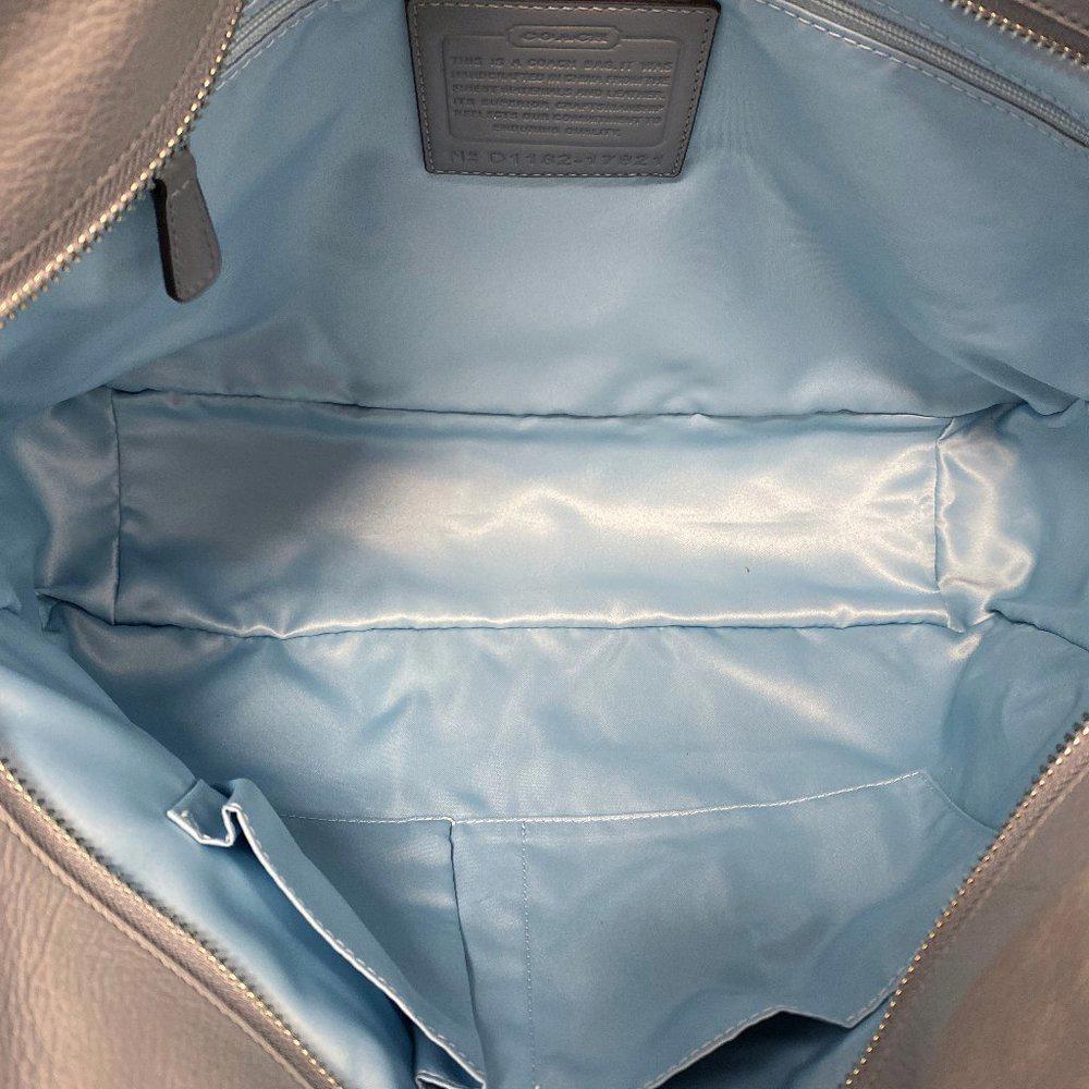 Coach 17821 Chelsea Inlaid Grey Leather Shopper Tote