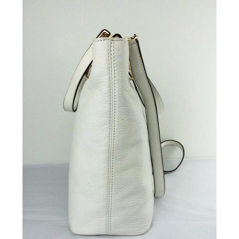 MICHAEL KORS Brooke White Leather Bag