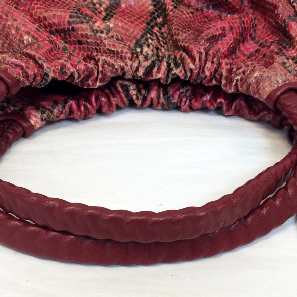 Elie Tahari Emmy Snake Embossed Hobo