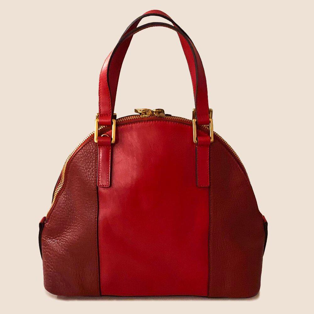 Marc Jacobs Red Leather Satchel Bag